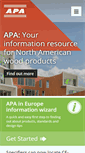 Mobile Screenshot of apawood-europe.org